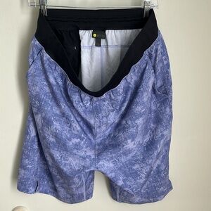 Zella Men's Athletic Shorts in Blue Pattern